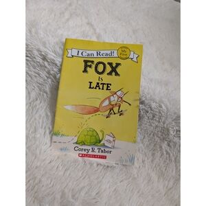 Scholastic Yellow 'Fox is Late' Book for Young Readers By Corey Tabor